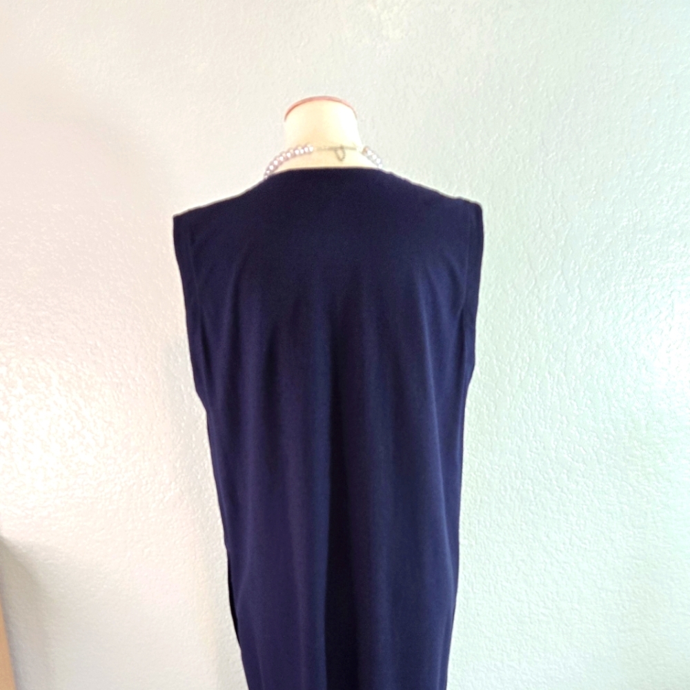 Eileen Fisher midi blue dress - Picture 4 of 8